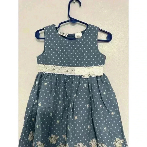 Blueberry boulevard baby girl Embroydery Sleeveless dress size‎ 3T - Picture 2 of 6